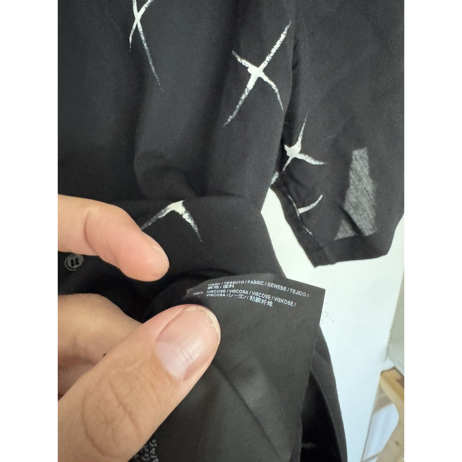 Saint Laurent Shooting stars camp viscose shirt 39