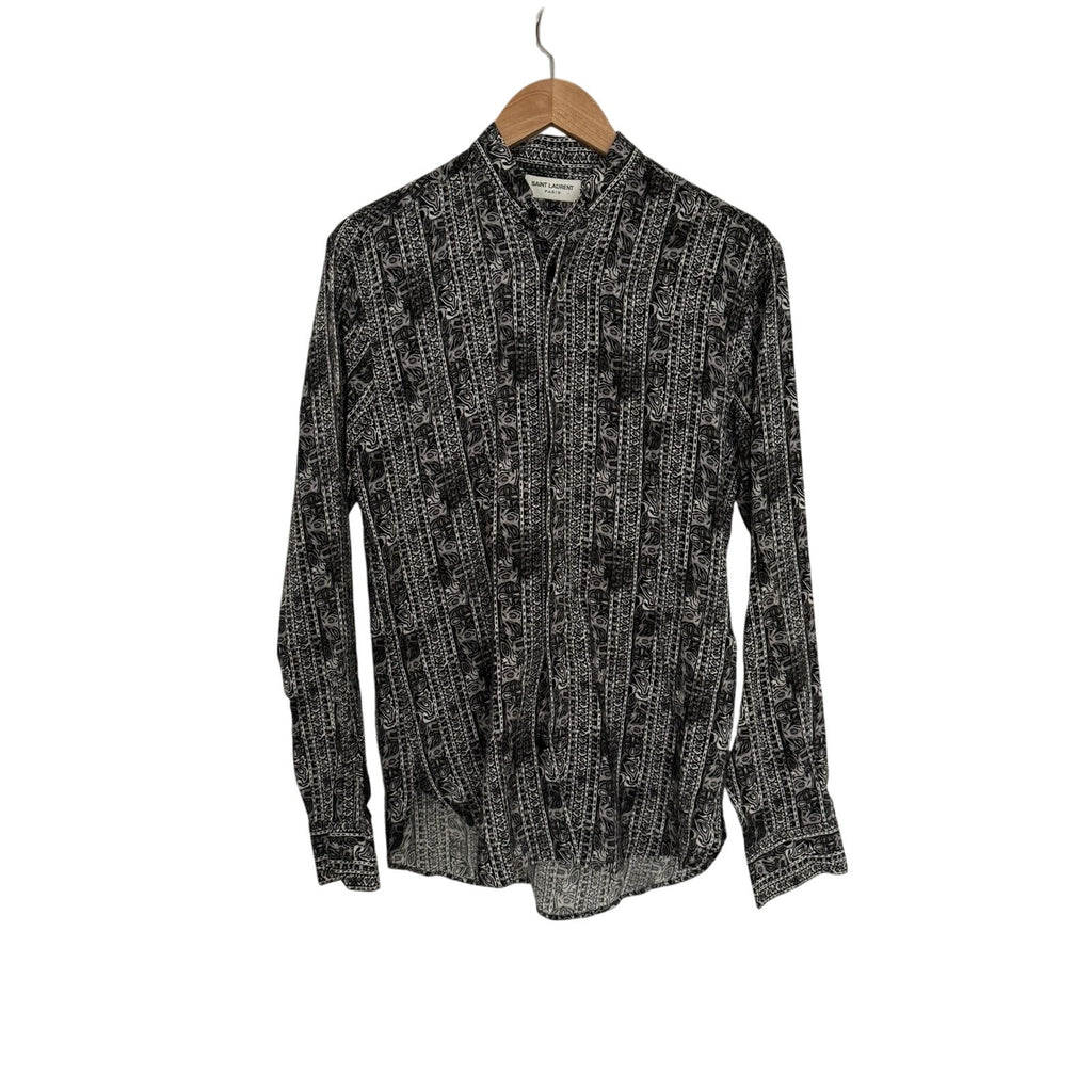 Saint Laurent Rare Silk Crepe Tunic 37