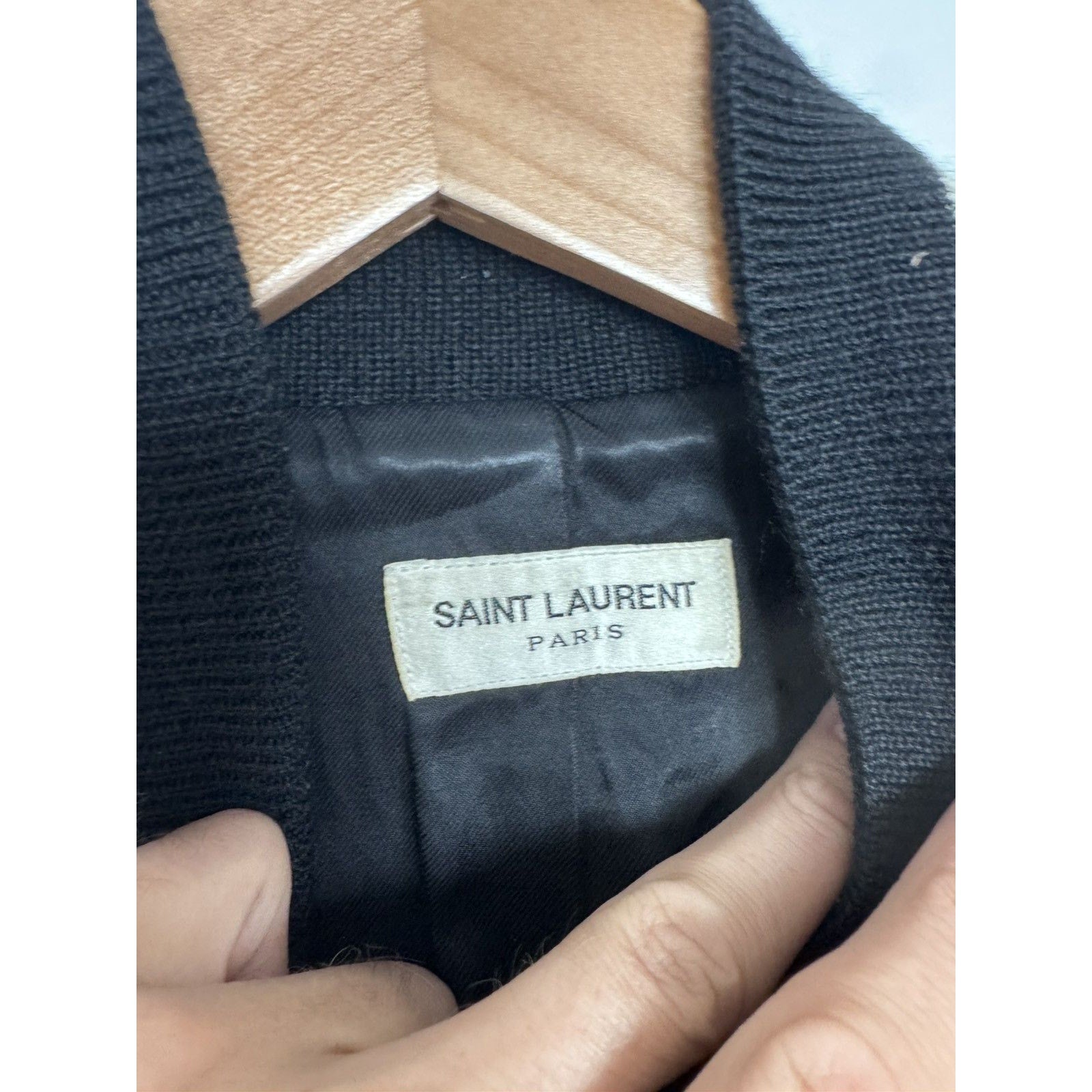 Saint Laurent Hedi 2015 Teddy Wool Bomber 46