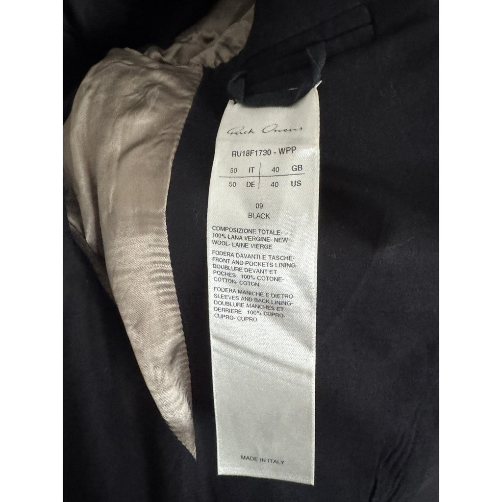 Rick Owens Sisyphus FW18 Single Button Blazer 50