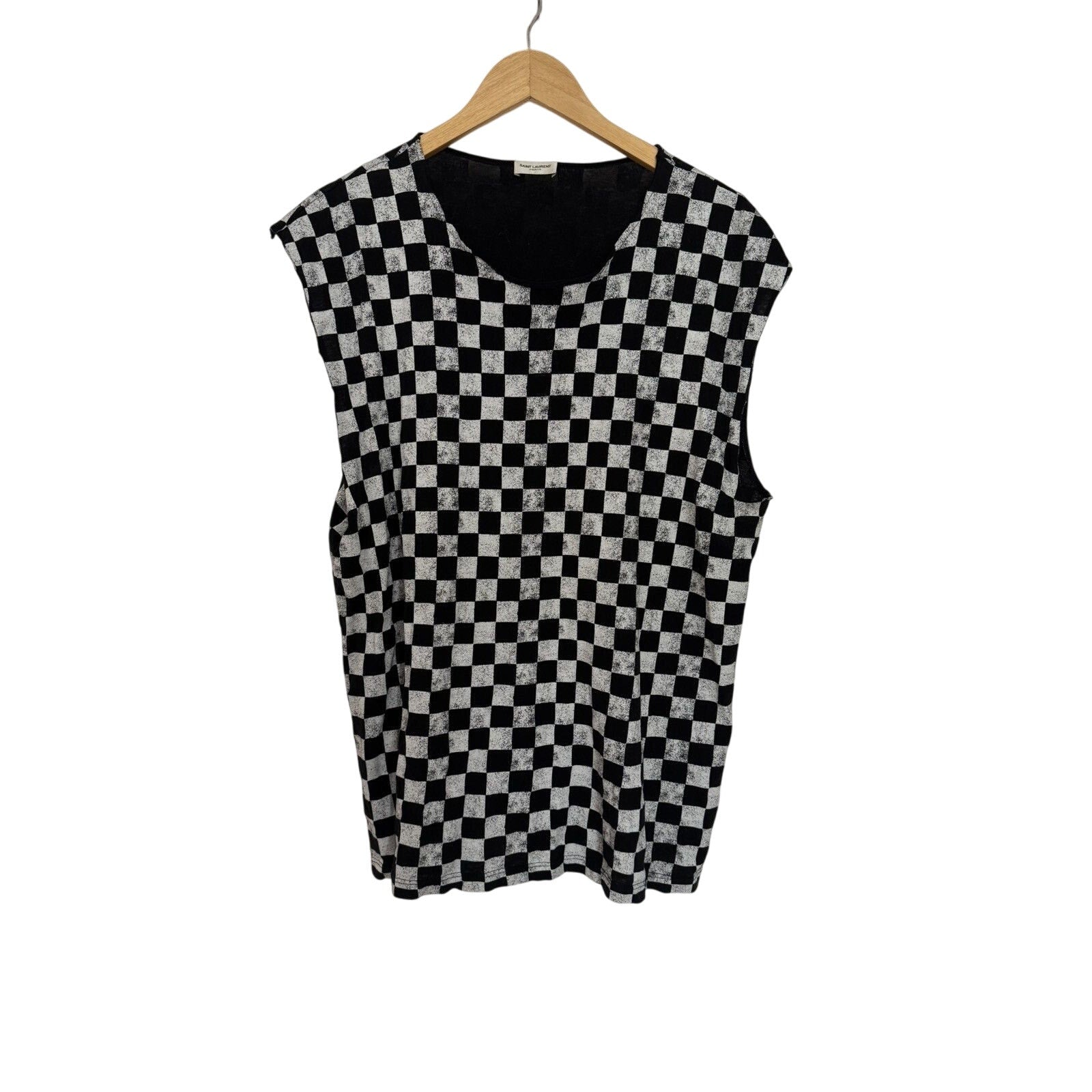 Saint Laurent Checkered Tank Top Medium