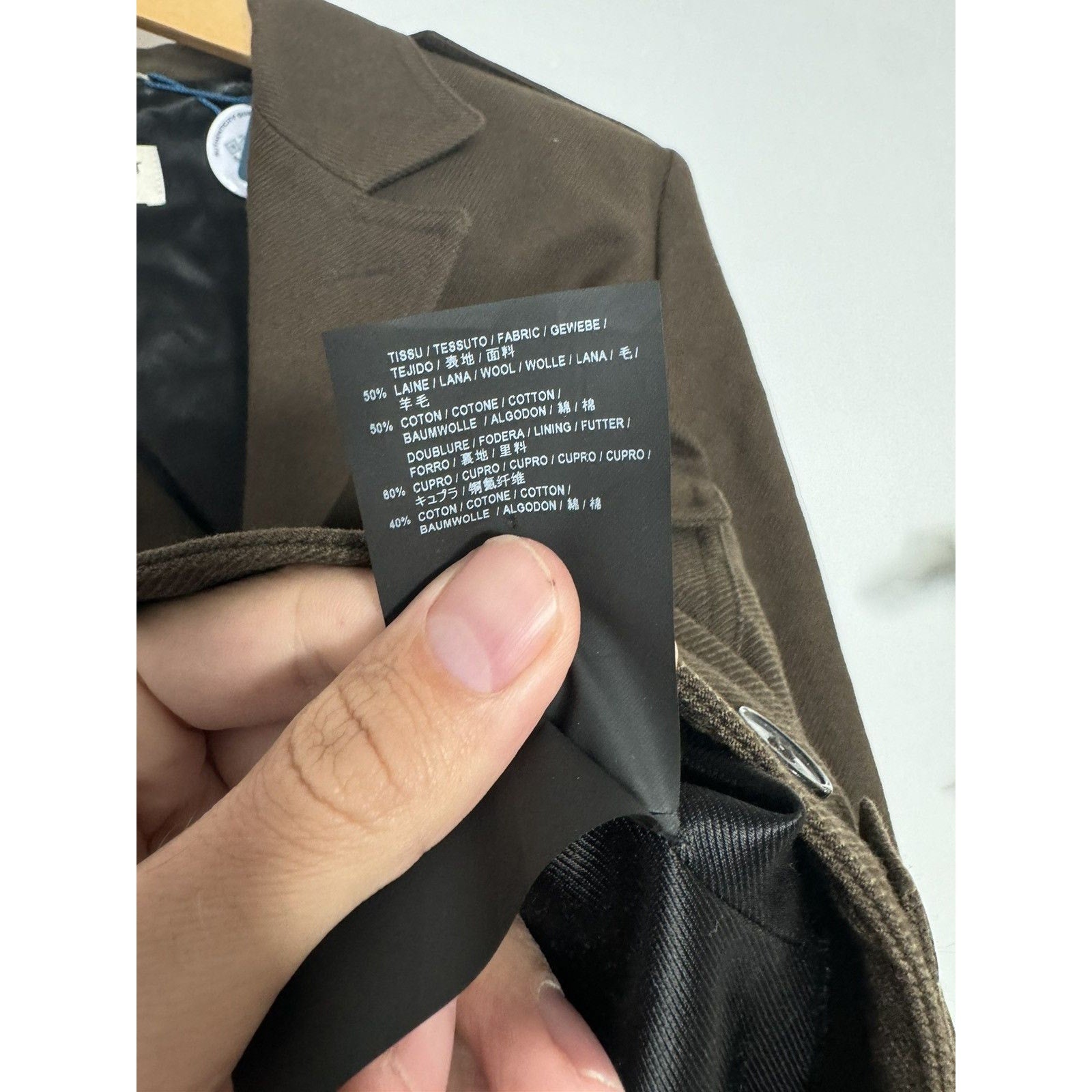 Saint Laurent FW15 Runway Wool Cropped officer Jacket