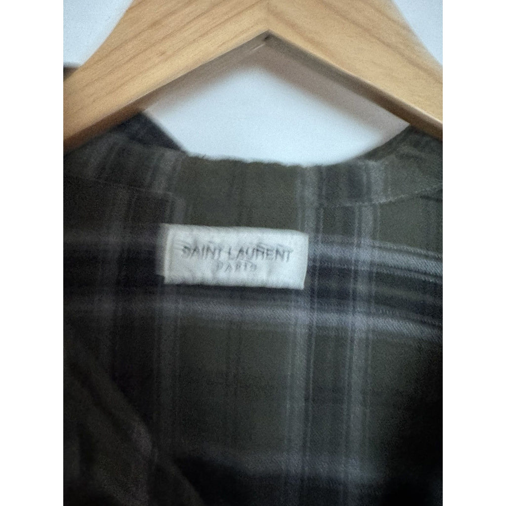 Saint Laurent Raw hem flannel large