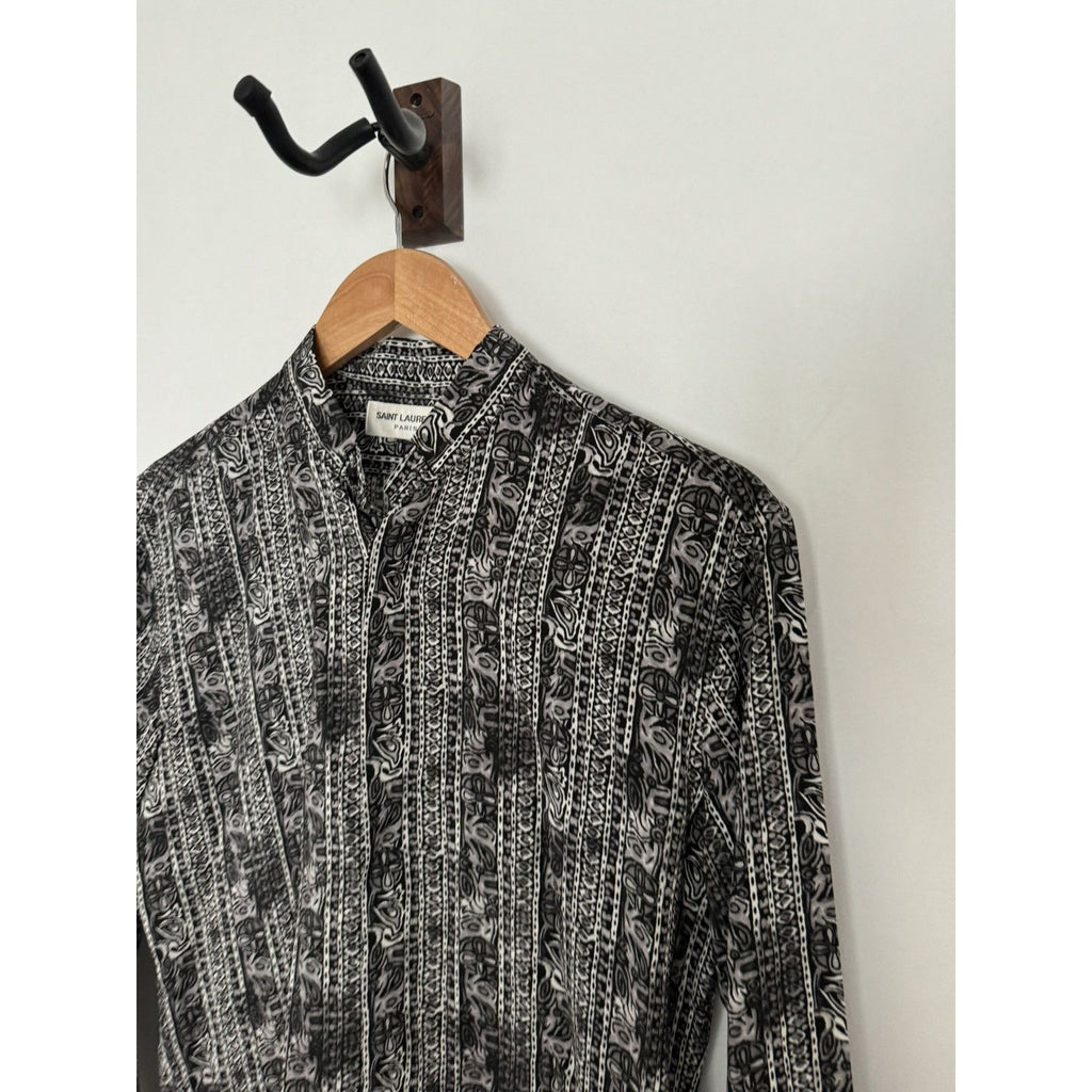 Saint Laurent Rare Silk Crepe Tunic 37