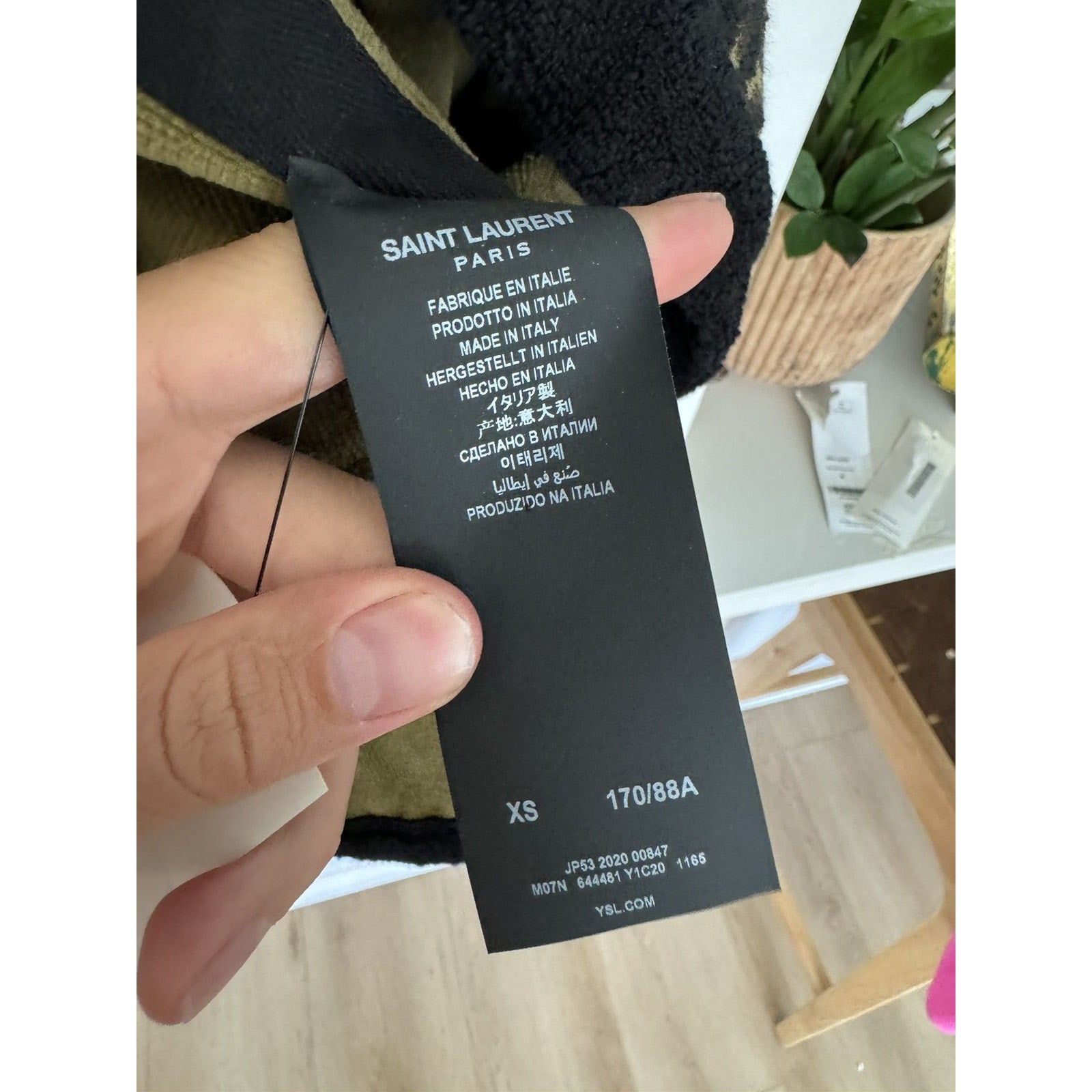 Saint Laurent Leopard terry Cardigan Robe