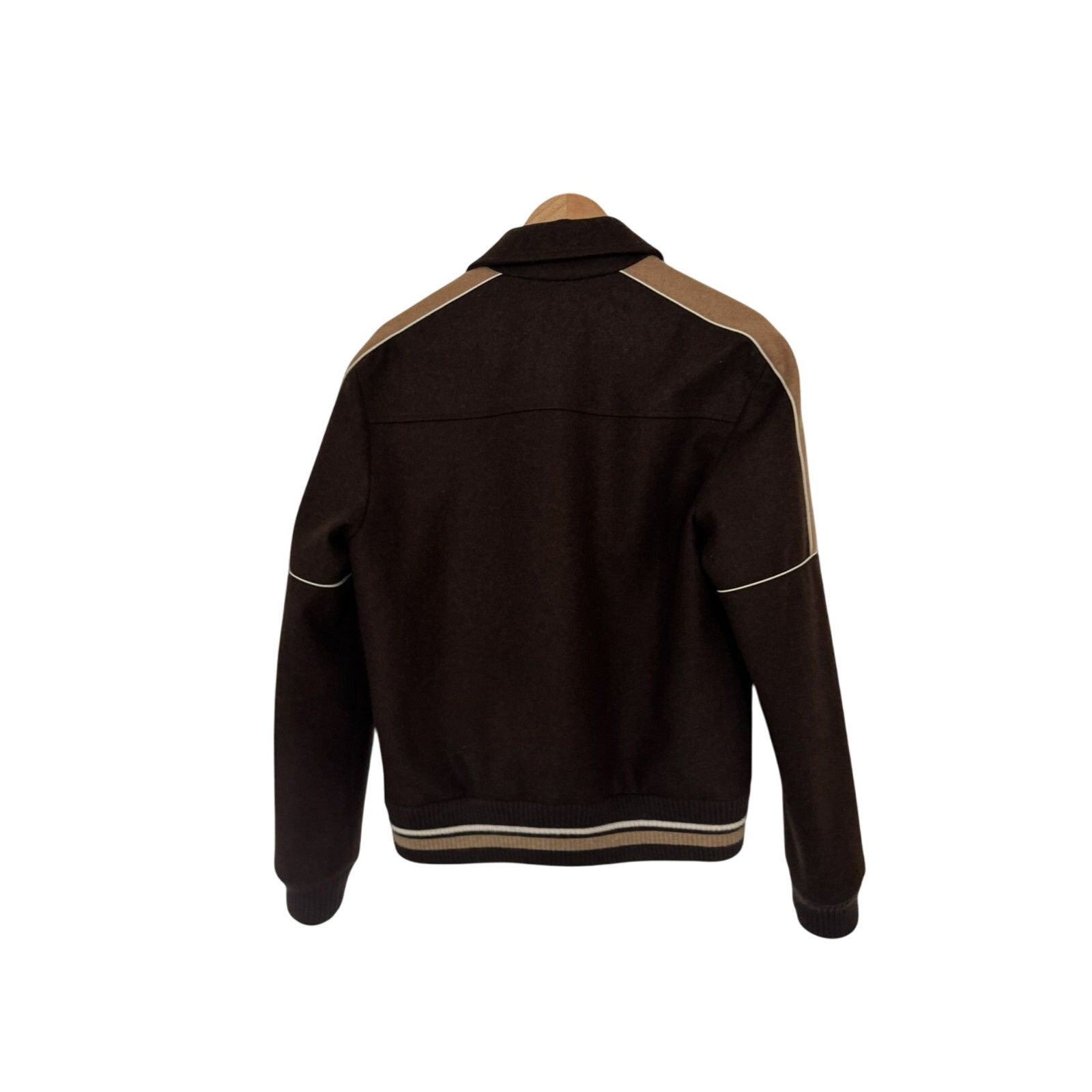 Saint Laurent Brown Colorblock Teddy 50