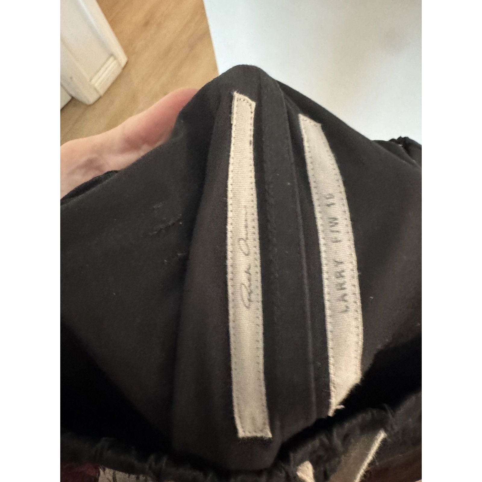 Rick Owens Suede paneled larry cargo pants 52