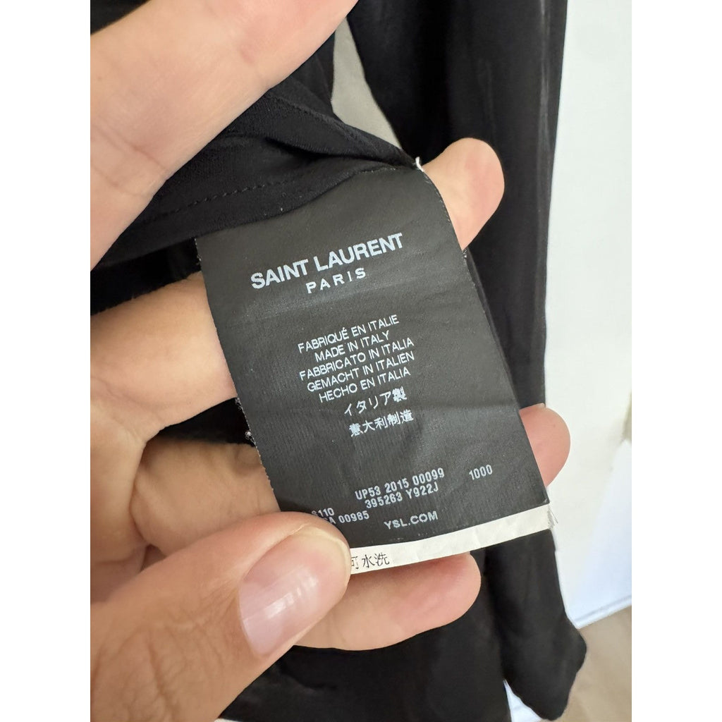 Saint Laurent Hedi Silk Guitar shirt 41