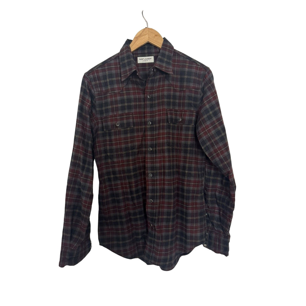 Saint Laurent Hedi fW16 Western Flannel Small